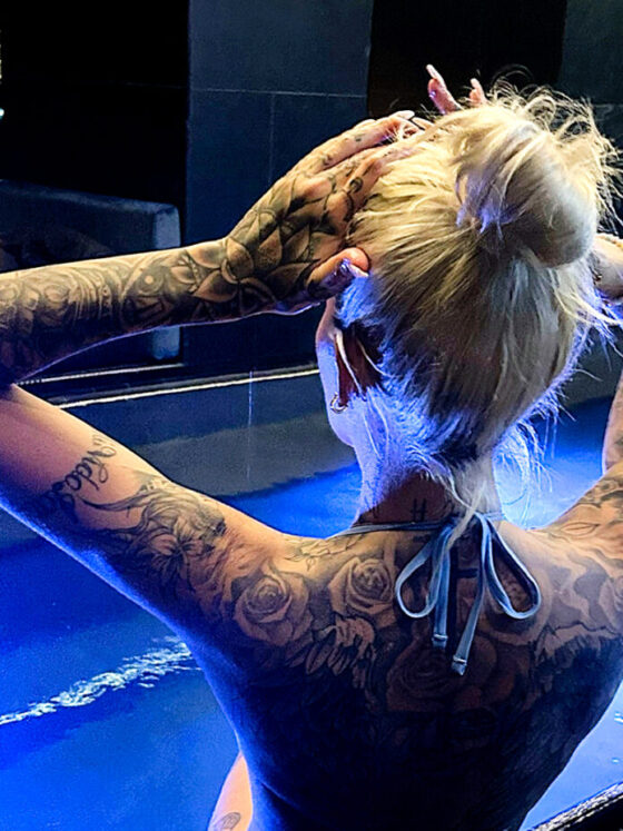 Sarah Bieger, tattoo model, Photos by Max Blanke