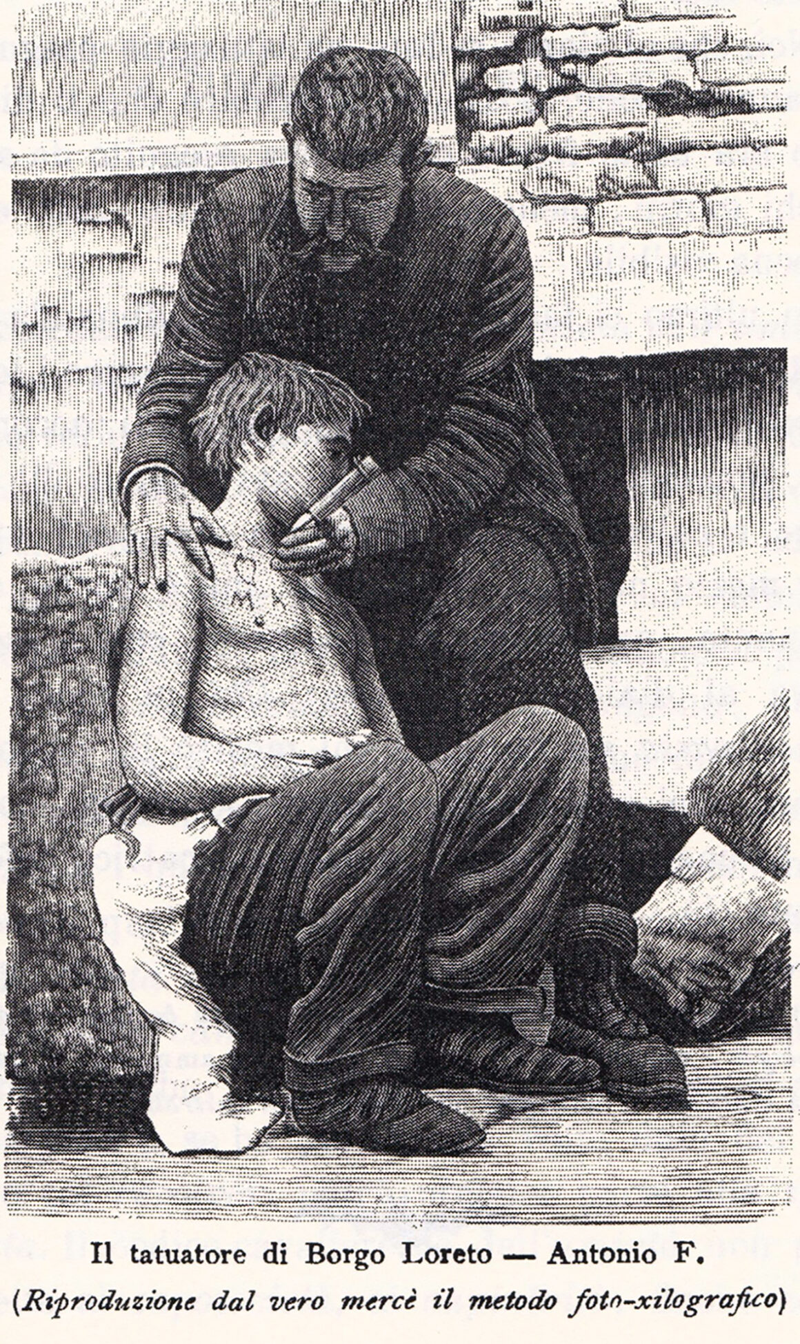 Il tatuatore di Borgo Loreto, XIX secolo