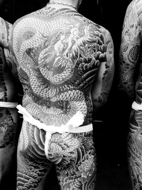 Irezumi meet, on the right back by Horiyoshi , on the left by Horizakura, NYC TAT con 2024 ph Elvia iannaccone Gezlev