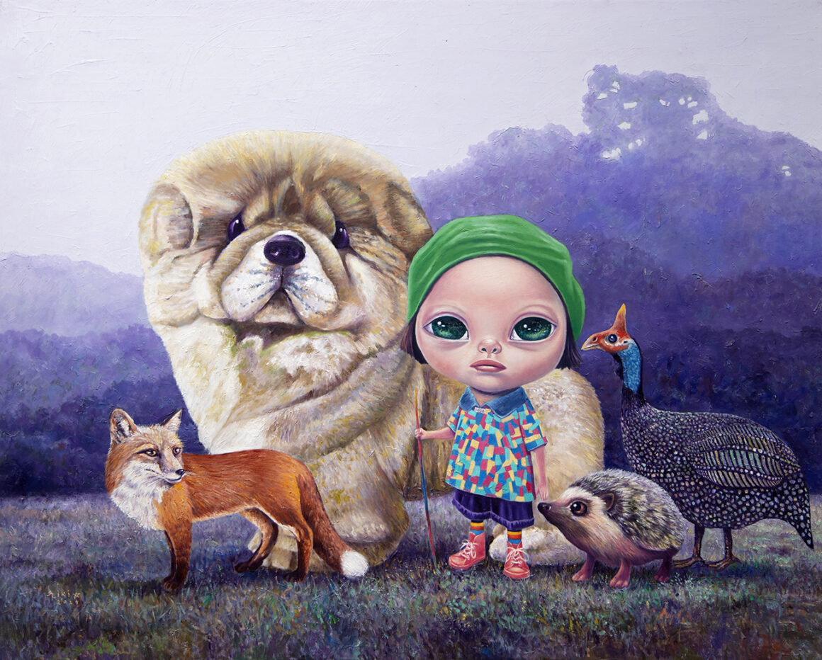 Riki Antoni, 2024, La Voyage, Oil acrylic on canvas, 160 × 198,5 cm