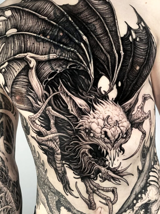 Tattoo by Hugo Barbier, @hugal.tattooing