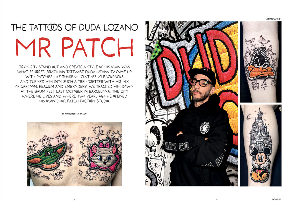 The patches tattoos of Duda Lozano