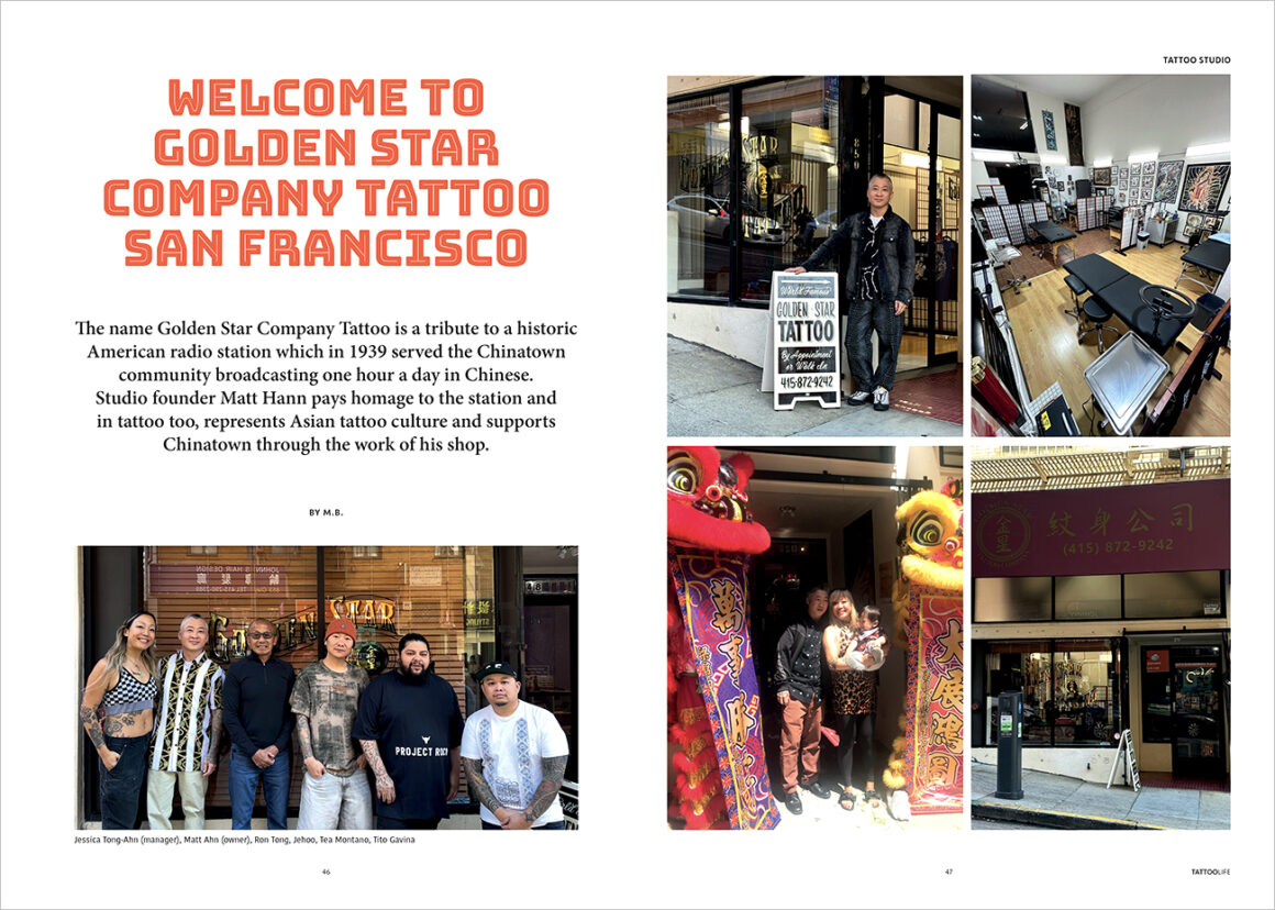 Welcome to Golden Star Company Tattoo, San Francisco